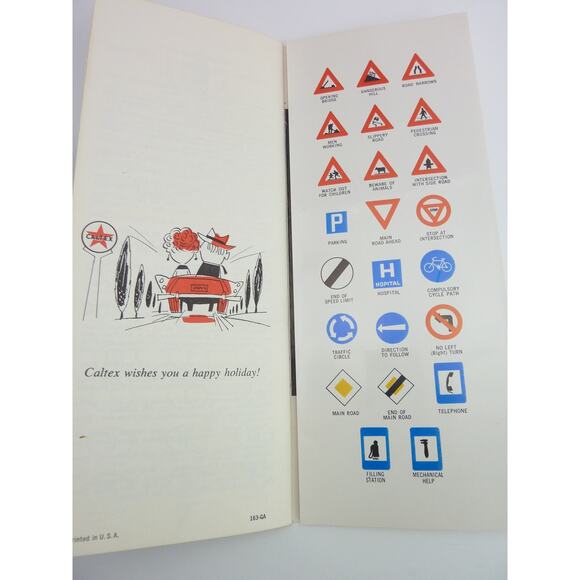 Vintage Caltex Driving Abroad Facts Pamphlet 1963 Souvenir Driving Travel - Picture 4 of 5